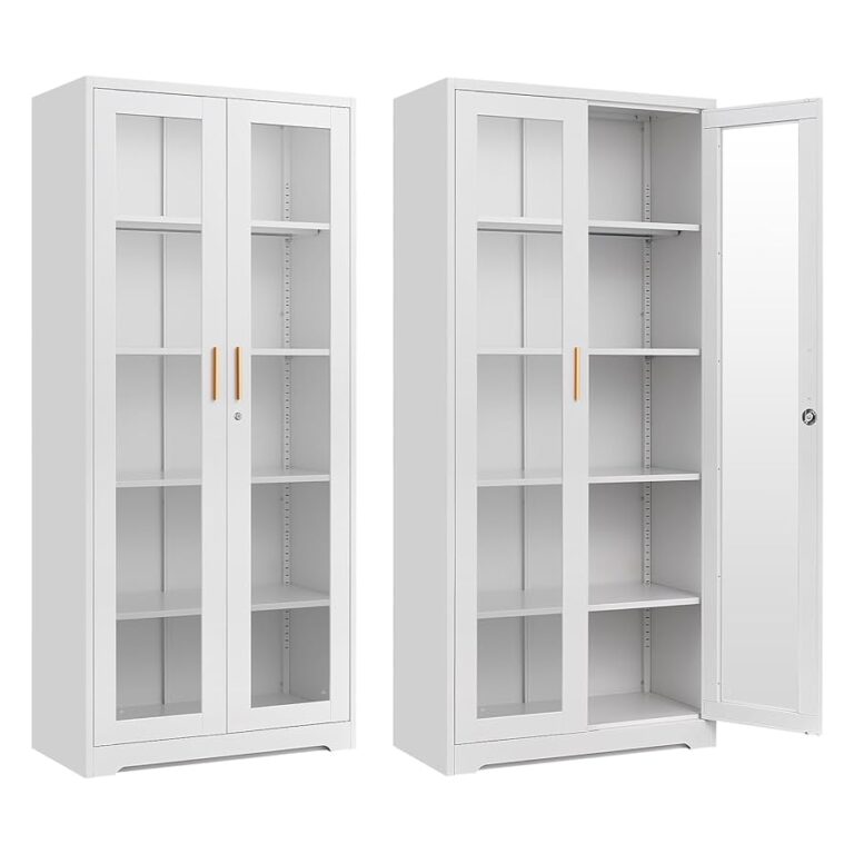 GlassFront Display Storage Cabinet